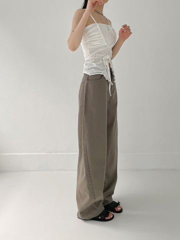 539 Cotton Balloon Fit Wide Pants